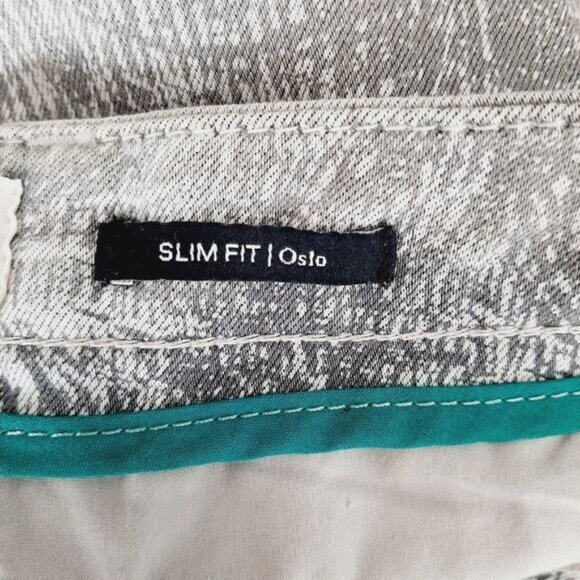 SANDWICH Oslo Slim Fit Pants Abstract Pattern Distressed Faded Sz M - Picture 11 of 13